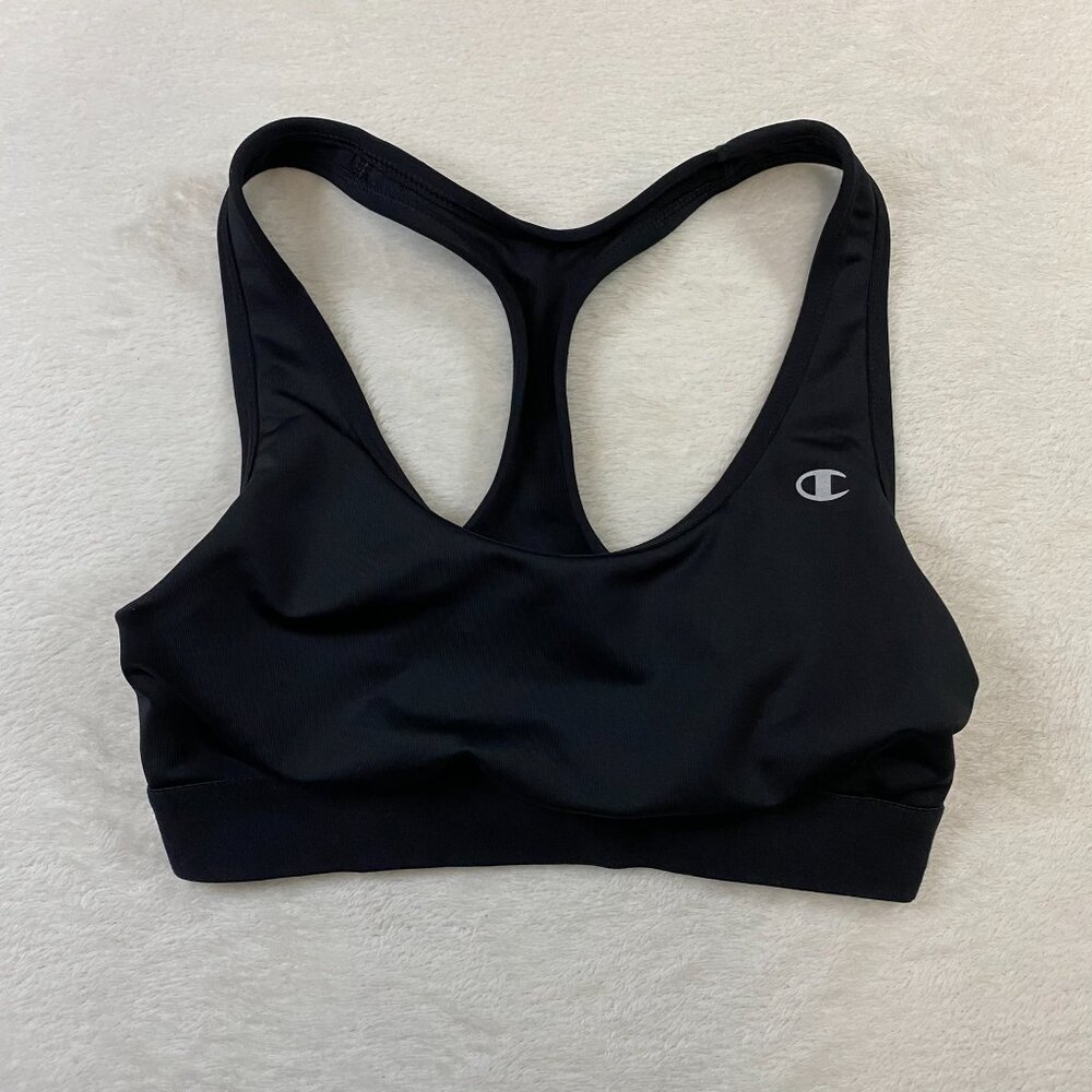 Champion Black Sports Bra Size Medium
